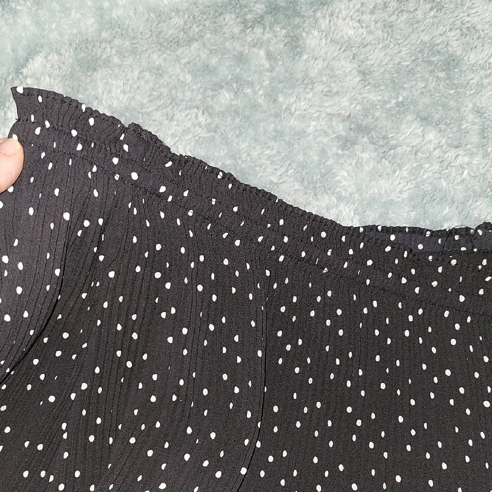 Max Studio Black and White Polka Dot Blouse - Picture 4 of 4